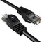 Cat5E 100FT Network Ethernet Patch Cable, 350Mhz Internet Wire, Compatible with PC, Laptop, Modem, Router, Tvs, Printer Cord, Consoles for Home and Office, Black