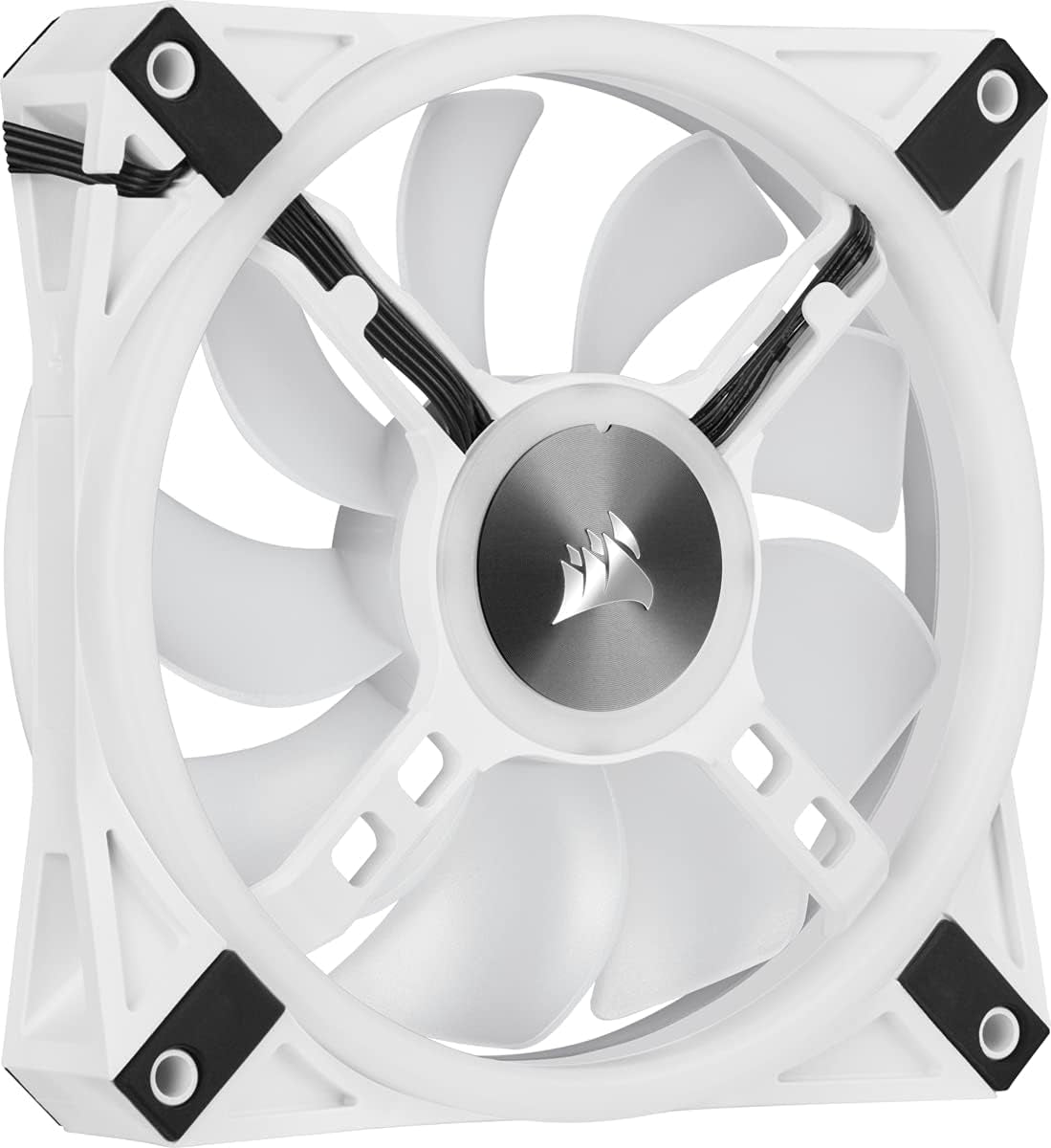 QL Series, Icue QL120 RGB, 120Mm RGB LED PWM White Fan, Single Fan