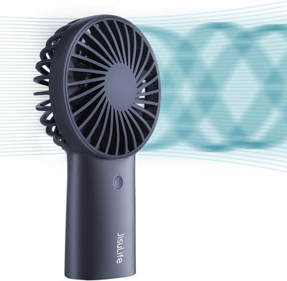 Handheld Portable [20H Max Cooling Time] Mini Hand Fan, 4000Mah USB Rechargeable Personal Fan, Battery Operated Small Fan with 3 Speeds for Travel/Commute/Makeup/Office-Blue