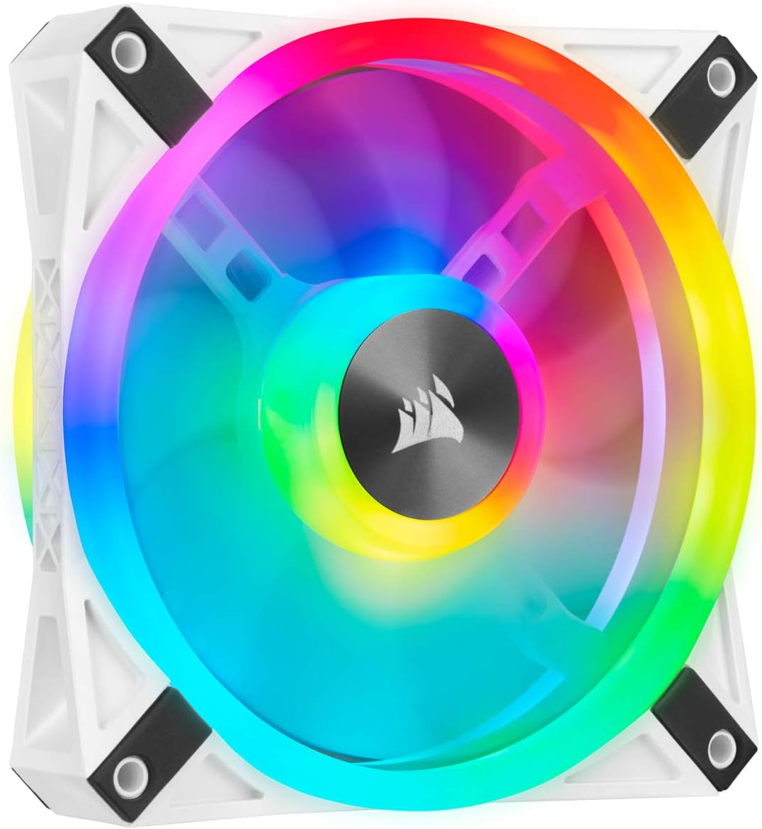 QL Series, Icue QL120 RGB, 120Mm RGB LED PWM White Fan, Single Fan